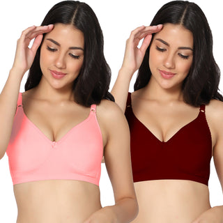 Suhani Non-Padded Full Coverage T-Shirt Bra (Pack of 2) - Incare