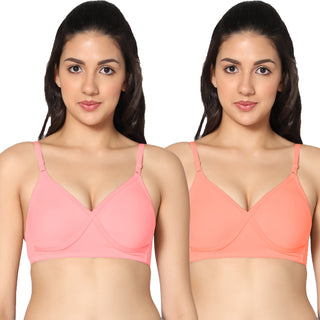 Nysa Non-Padded Full Coverage T-Shirt Bra (Pack of 2) - Incare