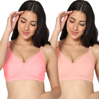 Suhani Non-Padded Full Coverage T-Shirt Bra (Pack of 2) - Incare