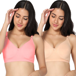 Suhani Non-Padded Full Coverage T-Shirt Bra (Pack of 2) - Incare