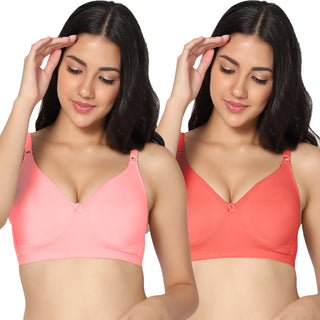 Suhani Non-Padded Full Coverage T-Shirt Bra (Pack of 2) - Incare