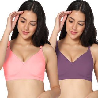 Suhani Non-Padded Full Coverage T-Shirt Bra (Pack of 2) - Incare