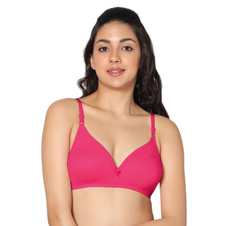 Tulie Non-Padded Half Coverage T-Shirt Bra (Pack of 2) - Incare