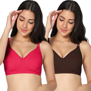 Suhani Non-Padded Full Coverage T-Shirt Bra (Pack of 2) - Incare