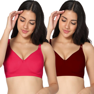 Suhani Non-Padded Full Coverage T-Shirt Bra (Pack of 2) - Incare