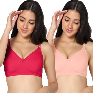 Suhani Non-Padded Full Coverage T-Shirt Bra (Pack of 2) - Incare