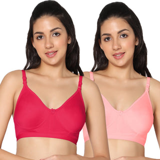 Prime Non-Padded Full Coverage T-Shirt Bra (Pack of 2) - Incare