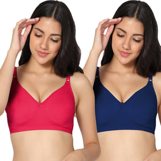 Suhani Non-Padded Full Coverage T-Shirt Bra (Pack of 2) - Incare