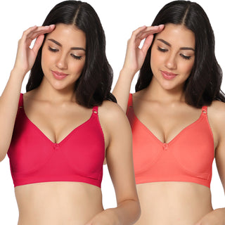 Suhani Non-Padded Full Coverage T-Shirt Bra (Pack of 2) - Incare