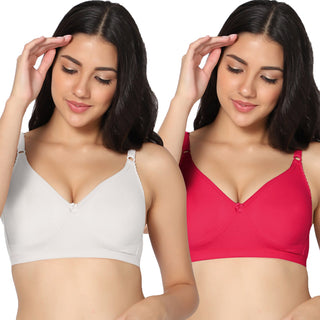 Suhani Non-Padded Full Coverage T-Shirt Bra (Pack of 2) - Incare