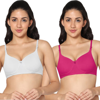 ICPD-01 3/4th Coverage Lightly Padded Bra (Pack of 2) - Incare