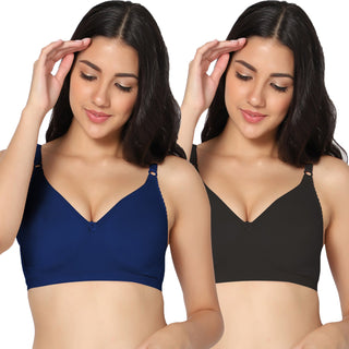 Suhani Non-Padded Full Coverage T-Shirt Bra (Pack of 2) - Incare