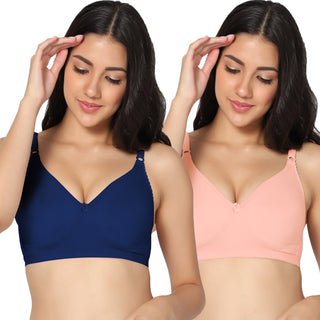 Suhani Non-Padded Full Coverage T-Shirt Bra (Pack of 2) - Incare