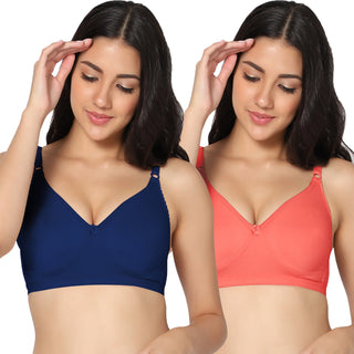 Suhani Non-Padded Full Coverage T-Shirt Bra (Pack of 2) - Incare