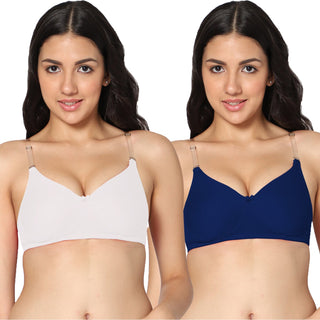 ICPD-02 Full Coverage Lightly Padded  Bra (Pack of 2) - Incare