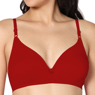 Tulie Non-Padded Half Coverage T-Shirt Bra (Pack of 2) - Incare