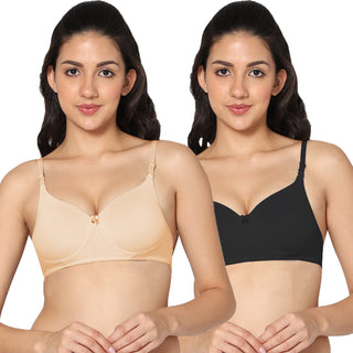 ICPD-01 3/4th Coverage Lightly Padded Bra (Pack of 2) - Incare