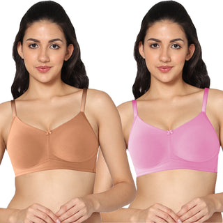 ALPLNIVEA Non-Padded Full Coverage T-Shirt Bra (Pack of 2) - Incare