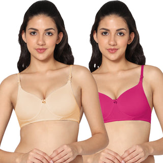 ICPD-01 3/4th Coverage Lightly Padded Bra (Pack of 2) - Incare