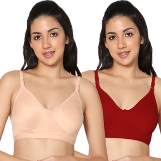 Prime Non-Padded Full Coverage T-Shirt Bra (Pack of 2) - Incare