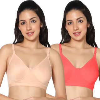 Prime Non-Padded Full Coverage T-Shirt Bra (Pack of 2) - Incare