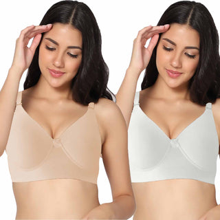 ICPD-08 Full Coverage Lightly Padded Bra (Pack of 2) - Incare