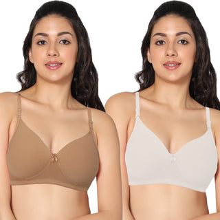 ICPD-05 Half Coverage Lightly Padded Bra (Pack of 2) - Incare