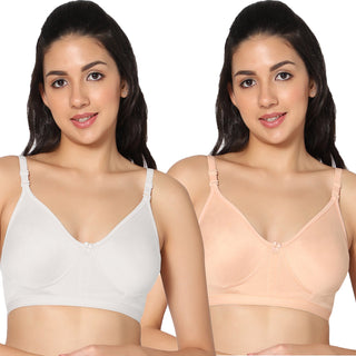 Prime Non-Padded Full Coverage T-Shirt Bra (Pack of 2) - Incare