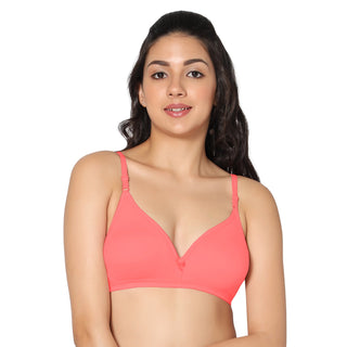 Tulie Non-Padded Half Coverage T-Shirt Bra (Pack of 2) - Incare