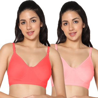 Prime Non-Padded Full Coverage T-Shirt Bra (Pack of 2) - Incare