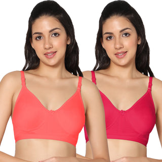 Prime Non-Padded Full Coverage T-Shirt Bra (Pack of 2) - Incare