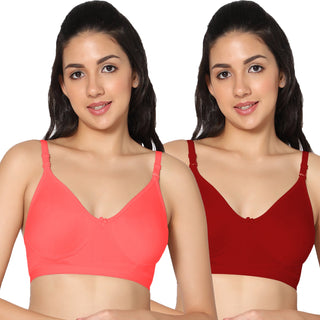 Prime Non-Padded Full Coverage T-Shirt Bra (Pack of 2) - Incare