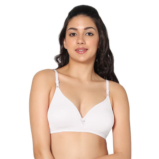 Tulie Non-Padded Half Coverage T-Shirt Bra (Pack of 2) - Incare