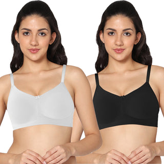 ALPLNIVEA Non-Padded Full Coverage T-Shirt Bra (Pack of 2) - Incare