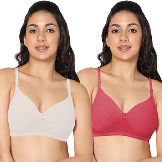 ICPD-05 Half Coverage Lightly Padded  Bra (Pack of 2) - Incare