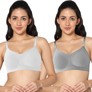 ALPLNIVEA Non-Padded Full Coverage T-Shirt Bra (Pack of 2) - Incare