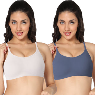 ALPLSP-05 Non-Padded Full Coverage Sports bra (Pack of 2) - Incare