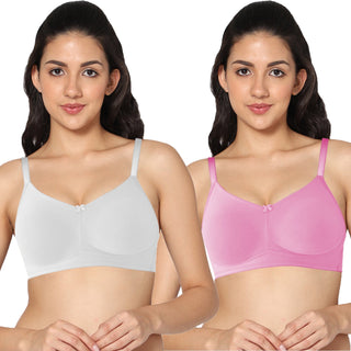 ALPLNIVEA Non-Padded Full Coverage T-Shirt Bra (Pack of 2) - Incare