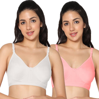 Prime Non-Padded Full Coverage T-Shirt Bra (Pack of 2) - Incare