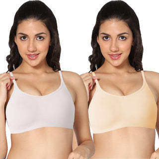 ALPLSP-05 Non-Padded Full Coverage Sports bra (Pack of 2) - Incare