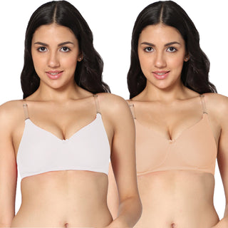 ICPD-02 Full Coverage Lightly Padded Bra (Pack of 2) - Incare