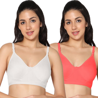 Prime Non-Padded Full Coverage T-Shirt Bra (Pack of 2) - Incare