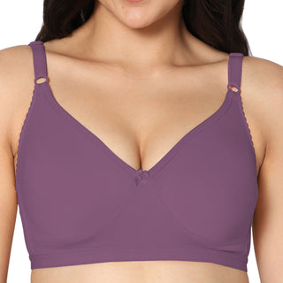 SUHANA_WINE Non-Padded Full Coverage T-Shirt Bra (Pack of 1) - Incare