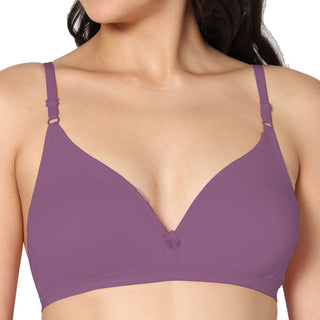 Tulie Non-Padded Half Coverage T-Shirt Bra (Pack of 2) - Incare