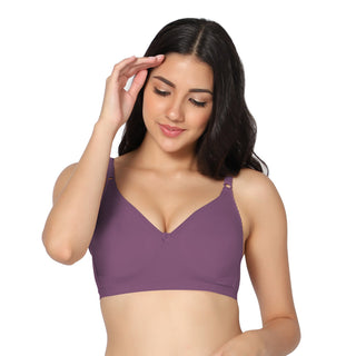 SUHANA_WINE Non-Padded Full Coverage T-Shirt Bra (Pack of 1) - Incare