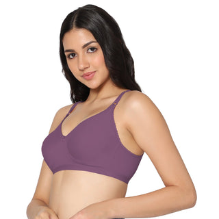 SUHANA_WINE Non-Padded Full Coverage T-Shirt Bra (Pack of 1) - Incare