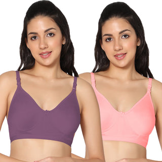 Prime Non-Padded Full Coverage T-Shirt Bra (Pack of 2) - Incare