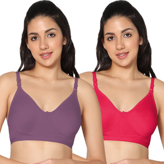 Prime Non-Padded Full Coverage T-Shirt Bra (Pack of 2) - Incare