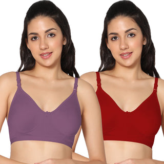 Prime Non-Padded Full Coverage T-Shirt Bra (Pack of 2) - Incare