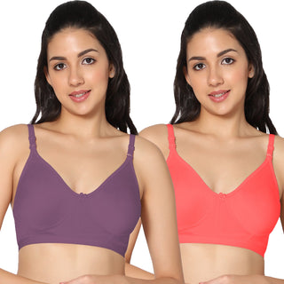 Prime Non-Padded Full Coverage T-Shirt Bra (Pack of 2) - Incare